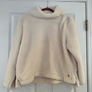 Cream Calvin Klein Sherpa sweater